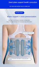 Back Brace Support Belt-Lumbar for Back Pain,Sciatica,Scoliosis,Herniated Disc Adjustable Straps-Lower with 3 Pads for Men&Women