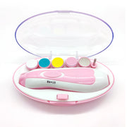 Electric Baby Nail File Set with LED Light – Pink or Blue