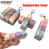 1/4/5/9 Keyboard Fidget Keychain, Keyboard Fidget Decompression Toy, Mechanical Keyboard Fidget Clicker, Stress Relief Button