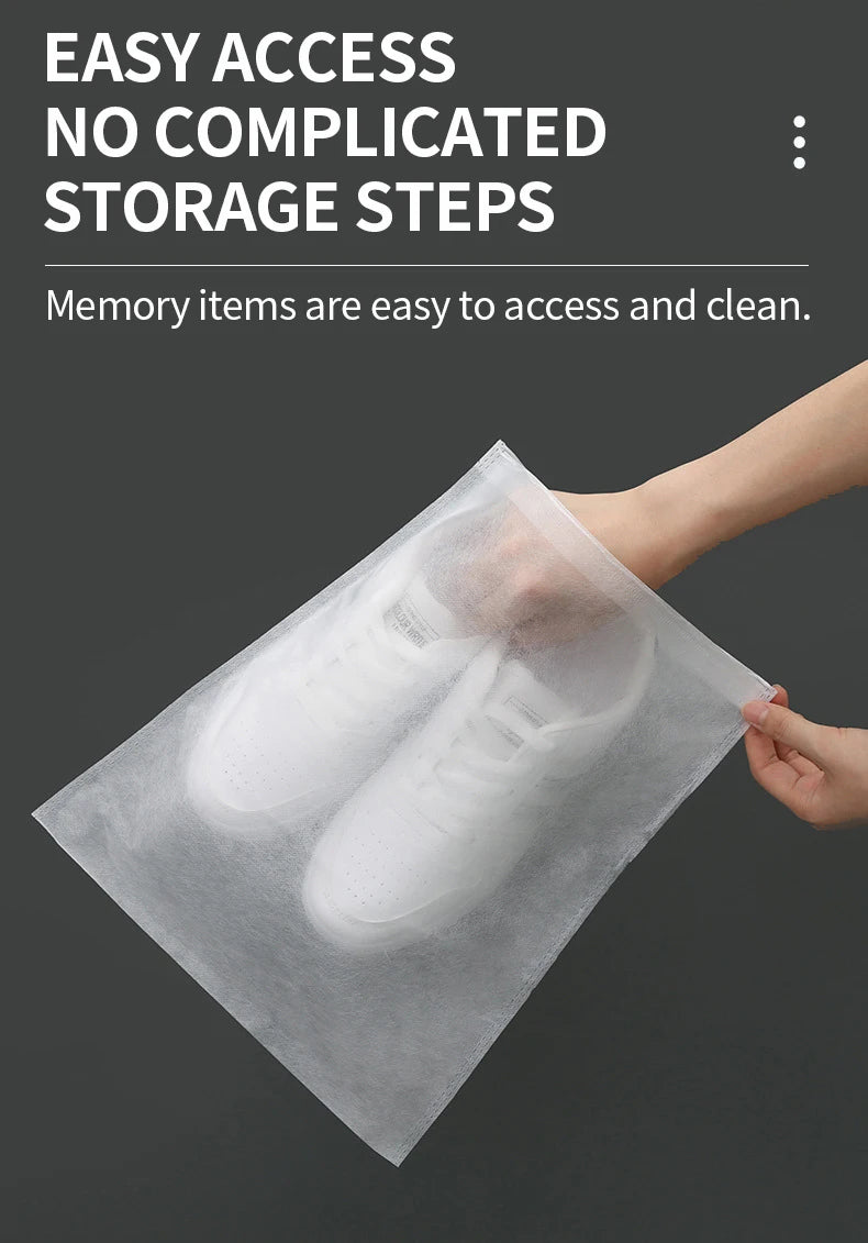 Non-Woven Drawstring Shoe Storage Bags – 3 Sizes & Pack Options