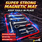 Extra-Strong Magnetic Tool Mat – Wipeable PVC Parts Tray for Screws, Bolts & Auto Repair