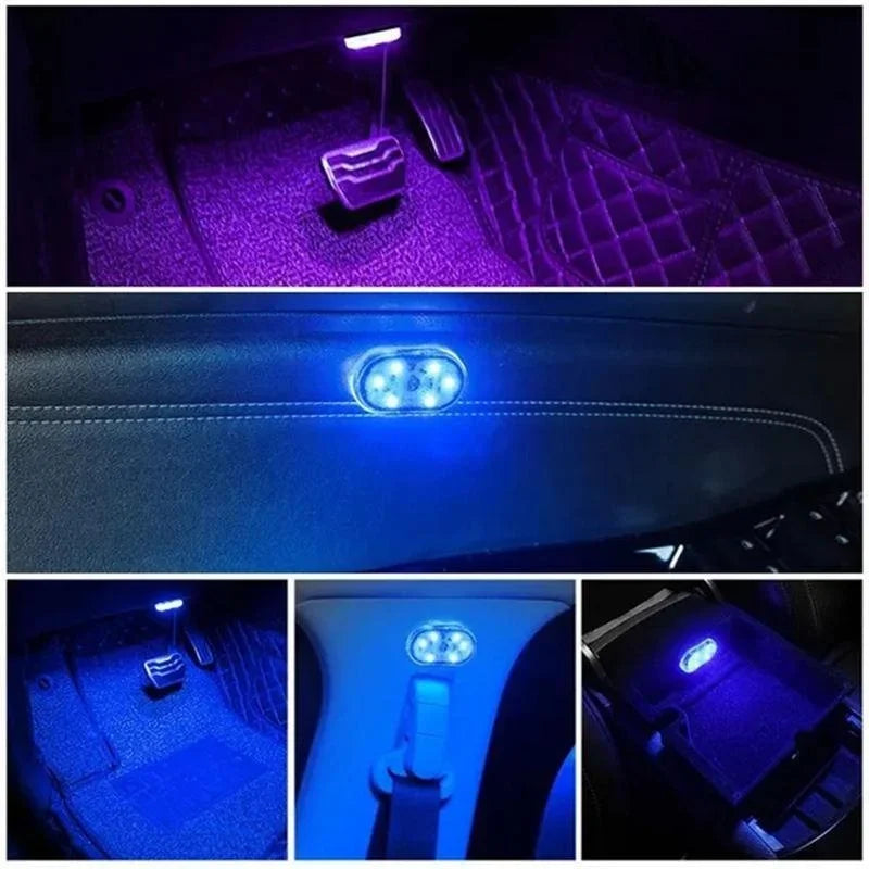 USB-Rechargeable Car Interior LED Accent Light – 5 Colours