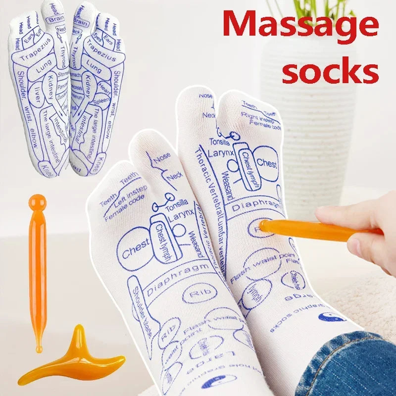 Textured Acupressure-Style Massage Socks