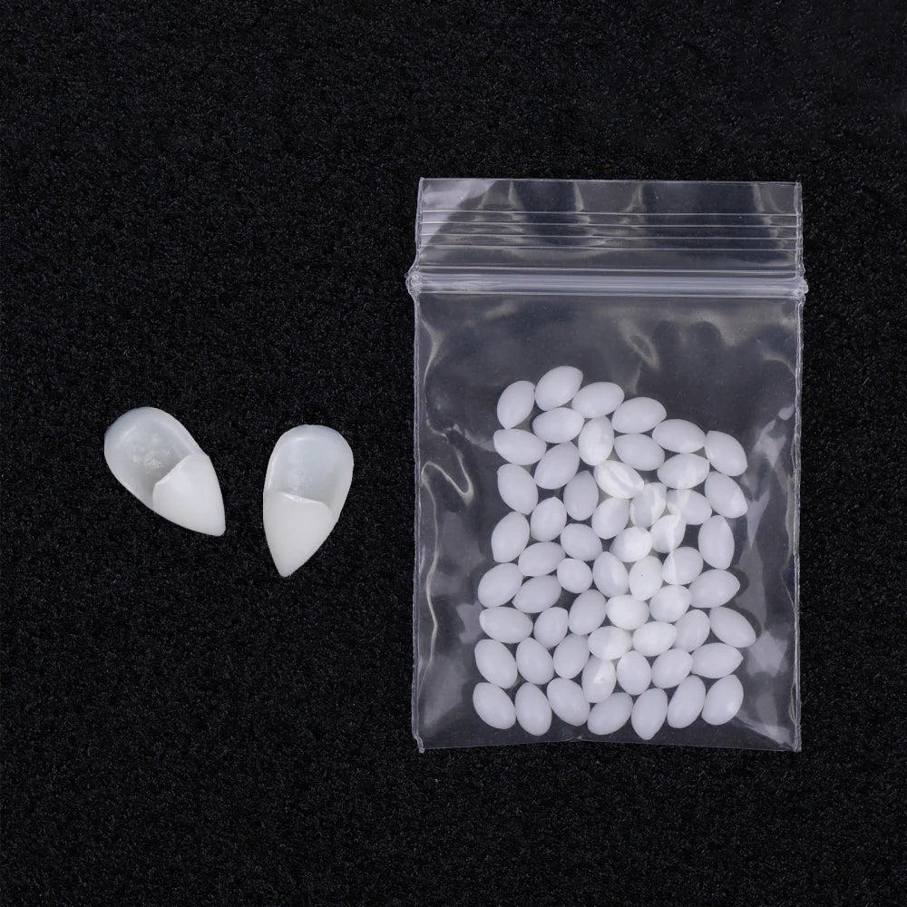 Vampire Fang Costume Teeth with Fitting Material – 5 Sizes