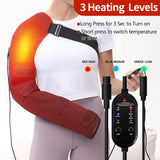 Heated Arm Massager Brace – Vibration & Thermal Therapy for Elbow, Shoulder & Arm Pain Relief