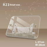 Book Stand for Reading, Adjustable Book Holder with 360° Swivel Base Foldable Stand Recipe Book Holder with Elastic Page Clips