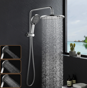 ACA 10-Inch Round Twin Shower Set – Chrome