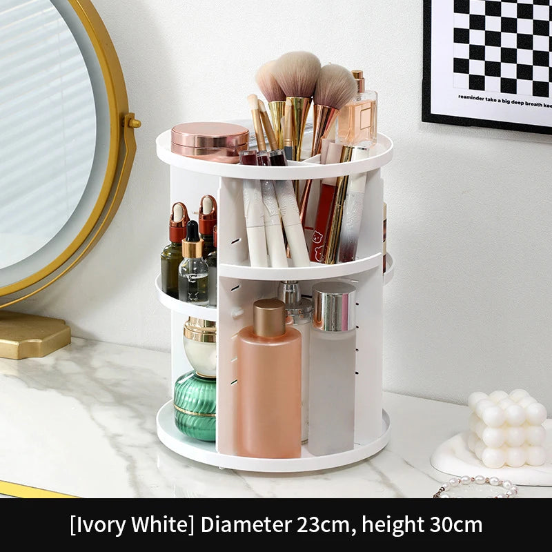 360° Rotating Makeup & Skincare Organiser – 3 Colours