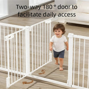 No-Drill Pressure-Mounted Baby & Pet Safety Gate
