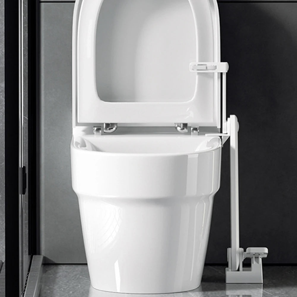 Hands-Free Foot-Pedal Toilet Seat Lifter
