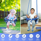 Adjustable Baby Swing with Safety Belt fit 6-96 Months Indoor Baby Hammock Hanging Swing Chair for Home,Courtyard & Backyard Use