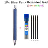 Metal Drawing Pencil with 2B 4B 6B 8B Leads Set Professional Art Sketch Mechanical Pencil Kawaii Stationery(1Pencil+1Lead) 5.6mm