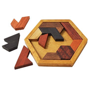 Wooden Hexagon Tangram Puzzle