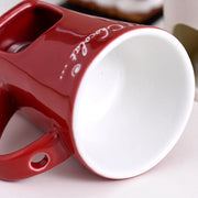Mini Ceramic Tealight Fondue Cup with Fork