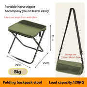 Lightweight Folding Camping Stool with Mesh Carry Bag