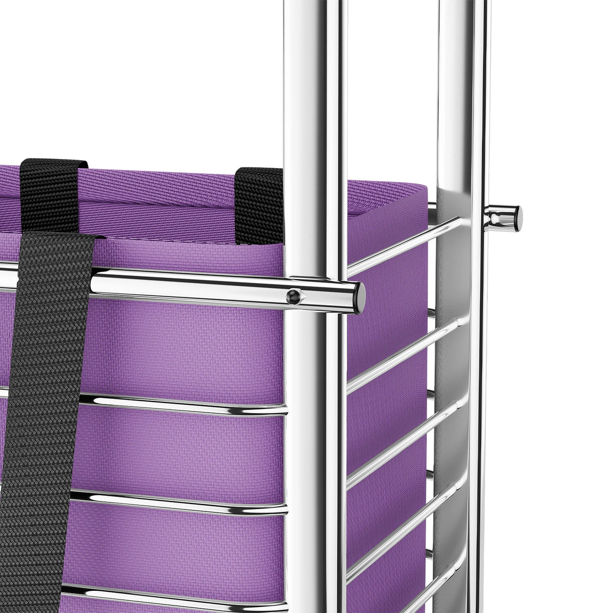 Foldable Shopping Cart with Wheels, 40kg Capacity Portable Grocery Trolley for Supermarket Market Travel Stair Climbing