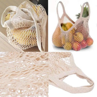 Reusable Cotton Mesh Shopping & Produce Bags – 1 or 2 Pack