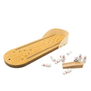 Wooden Desktop Mini Bowling Game Set