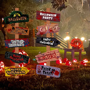 Scary Halloween Welcome Sign – Paper Party & Yard Décor