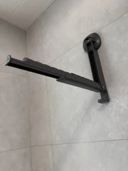 Fold-Away Wall Clothes Hanger Rack – Black or White