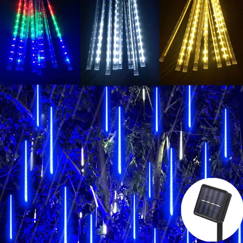 Solar Meteor Shower Lights – 8 Tubes, 30 or 50 cm