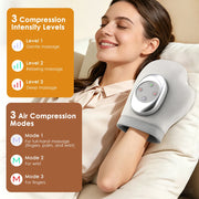 Rechargeable Heated Air-Compression Hand Massager – Grey