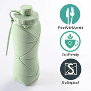 600ml Collapsible Travel Water Bottle – 4 Colours