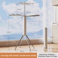 Foldable Octopus-Style Indoor Clothes & Quilt Drying Rack