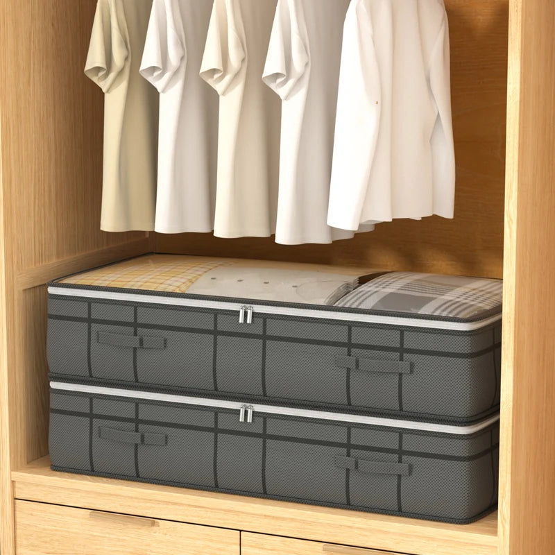Foldable Under-Bed Quilt & Clothes Storage Bag – 2 Sizes