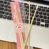 A pair Creative Palm Chopsticks Plastic small hands cat claws chopsticks Kitchen supplies Reusable chopsticks