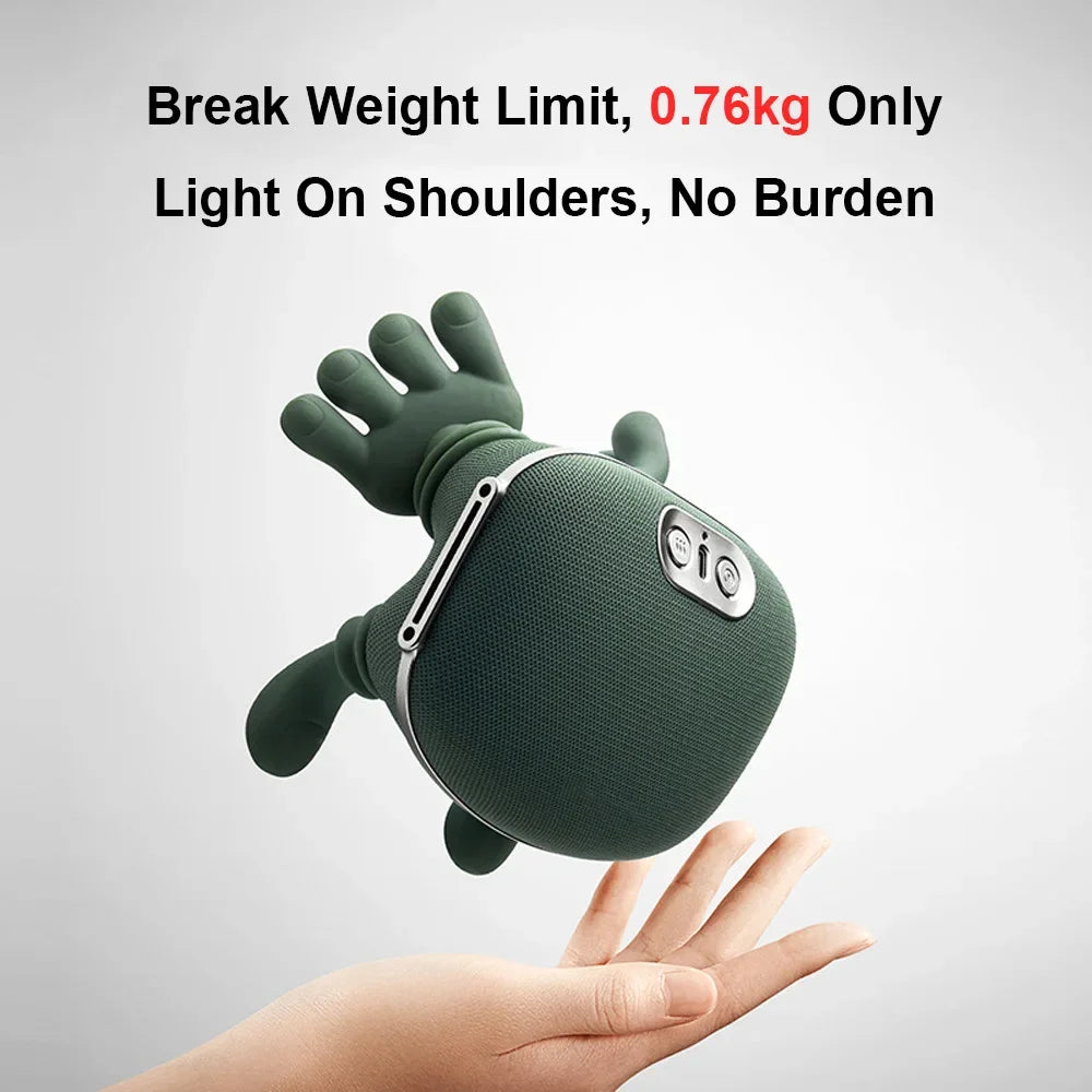 Neck Shoulder Massager Deep Tissue Back Cervical Massage Machine Bionic Heated Fatigue Relief Relax Muscle ﻿3-Level ﻿
