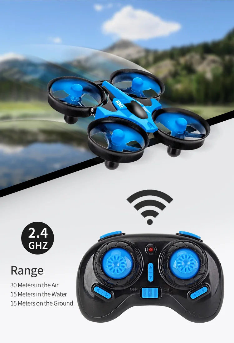Explosion Mini Quadcopter Water, Land And Air Three-In-One Mini Drone Cross-Border Remote Control Aircraft Toy Birthday Gif