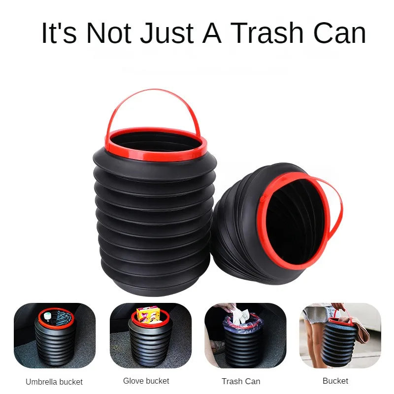 4L Collapsible Car Rubbish Bin – Covered or Open