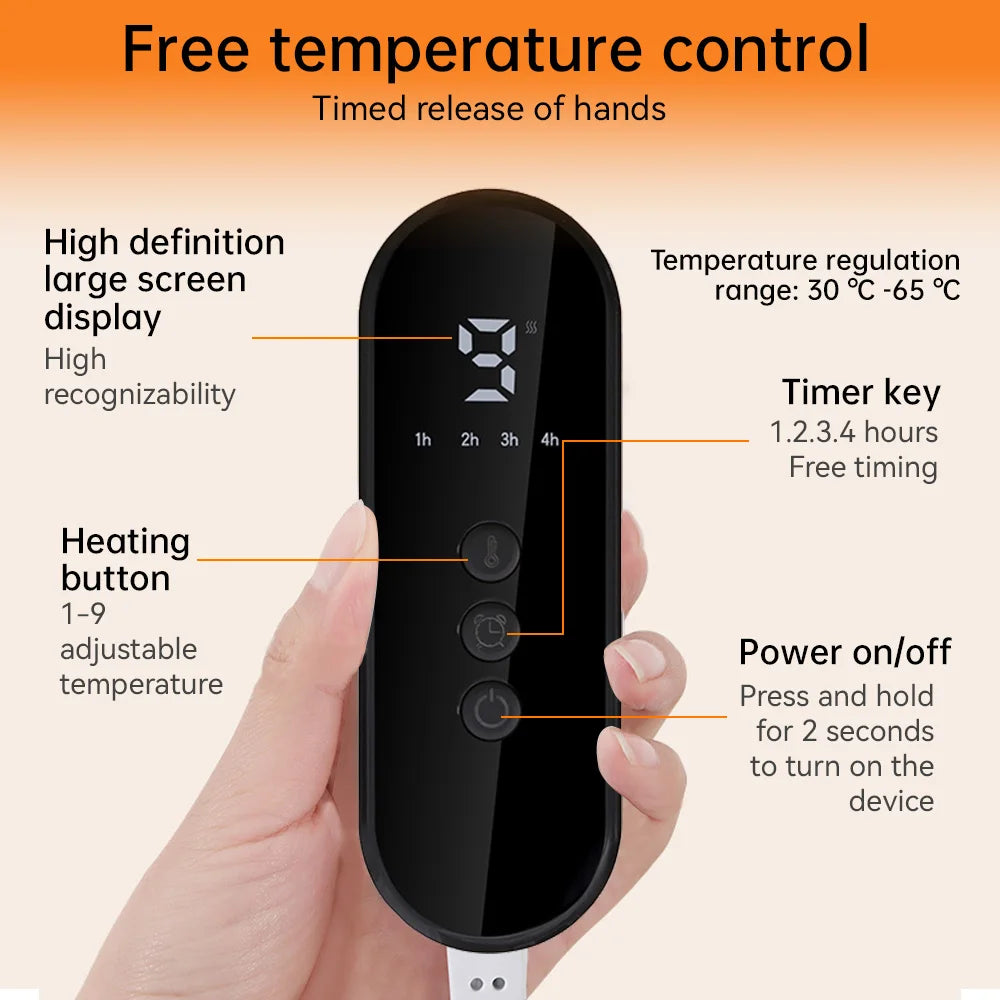 Electric Heated Foot US/EU Warmers Soft Feet Heating Pad 9-gear adjustable temperature Electric shoe heating pad