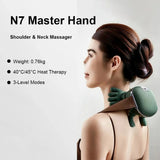 Neck Shoulder Massager Deep Tissue Back Cervical Massage Machine Bionic Heated Fatigue Relief Relax Muscle ﻿3-Level ﻿