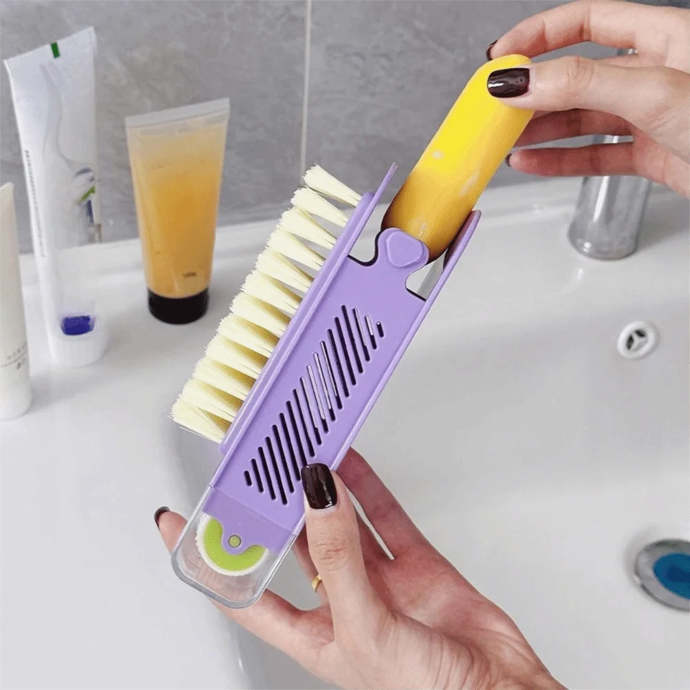 Draining Soap Dish with Brush Roller