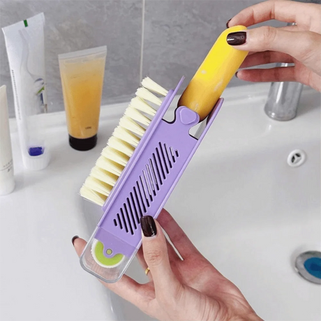 New Multifunctional Soap Box Non-slip with Brush Roller Soap Boxes Soap Storage Tool Drain Soap Storage Boxes