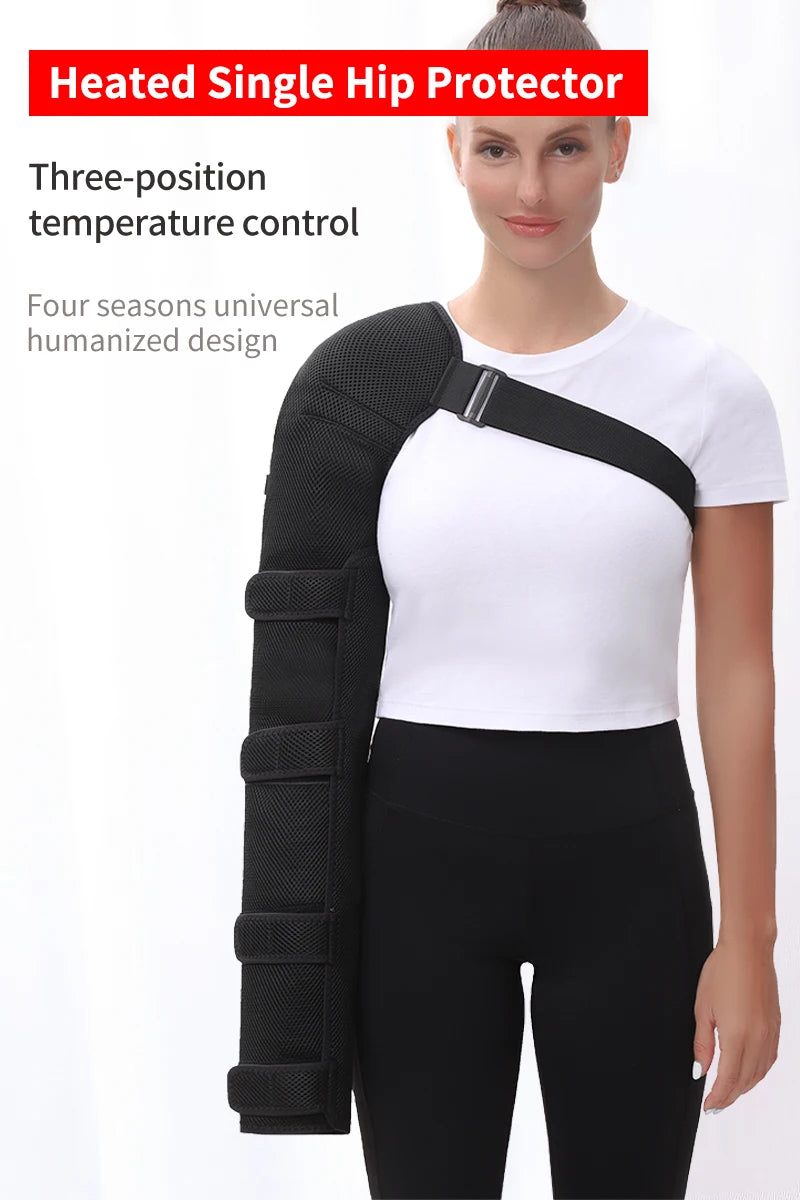 Heated Arm Massager Brace – Vibration & Thermal Therapy for Elbow, Shoulder & Arm Pain Relief