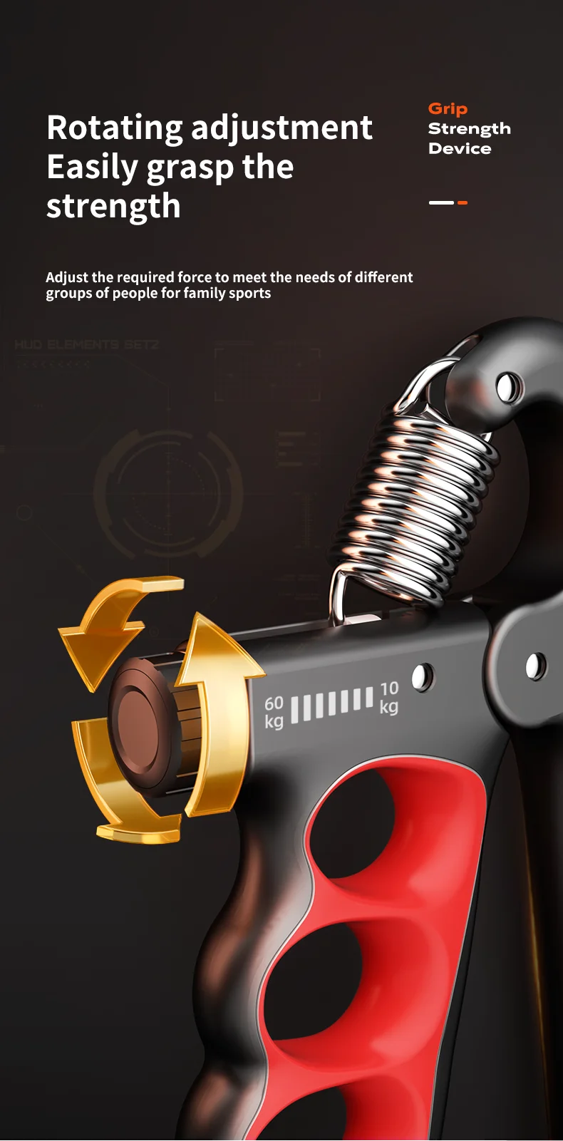 Adjustable Hand Grip Strengthener – 5–100 kg