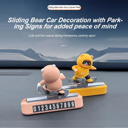 Magnetic Skateboard Bear Dashboard Ornament – 4 Styles