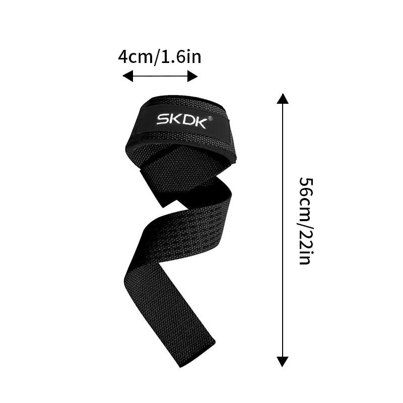 Silicone-Grip Weight-Lifting Straps