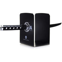 Black Katana-Style Metal Bookend Decoration