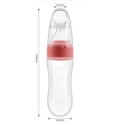 90 mL Silicone Baby Food Feeder & Squeeze Spoon