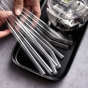 Reusable 8-Inch Glass Drinking Straws – 6 Sets