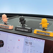 Magnetic Skateboard Bear Dashboard Ornament – 4 Styles