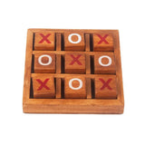 Wooden Tic Tac Toe Classic Tabletop Strategy Board Games Brain Teasers Fun Logic Challenges Family Travel Gifts For Kids Adults