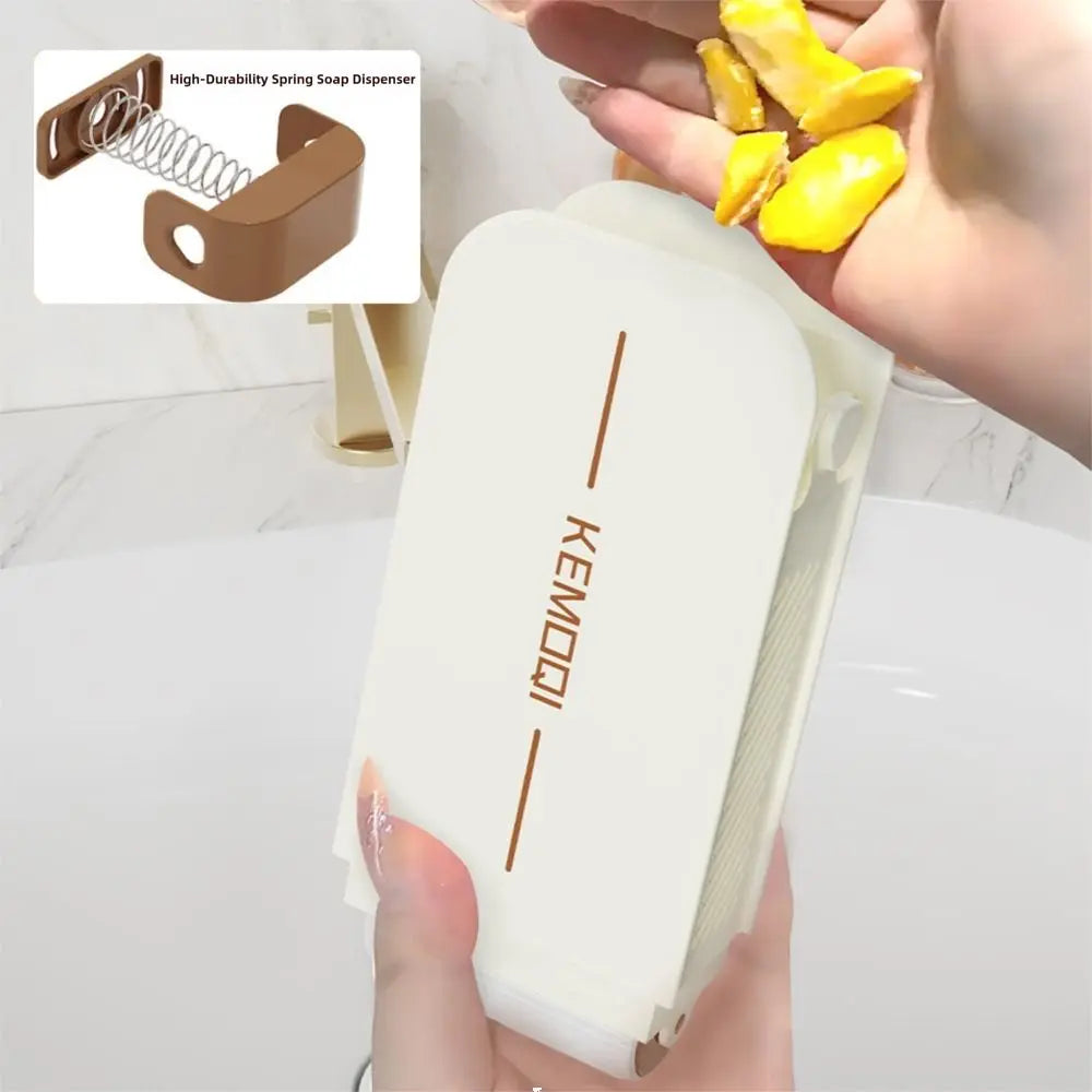 Draining Soap Dish with Brush Roller