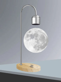 3D Printing Floating Moon Lamp Magnetic Levitation Seamless LED Night Light Creative Home Decoration Table Lamp