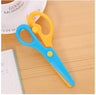 New 1 Pcs 137mm Mini Safety Round Head Plastic Scissors Student Kids Paper Cutting Minions Supplies for Kindergarten School