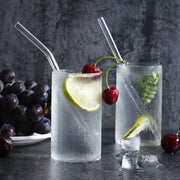 Reusable 8-Inch Glass Drinking Straws – 6 Sets